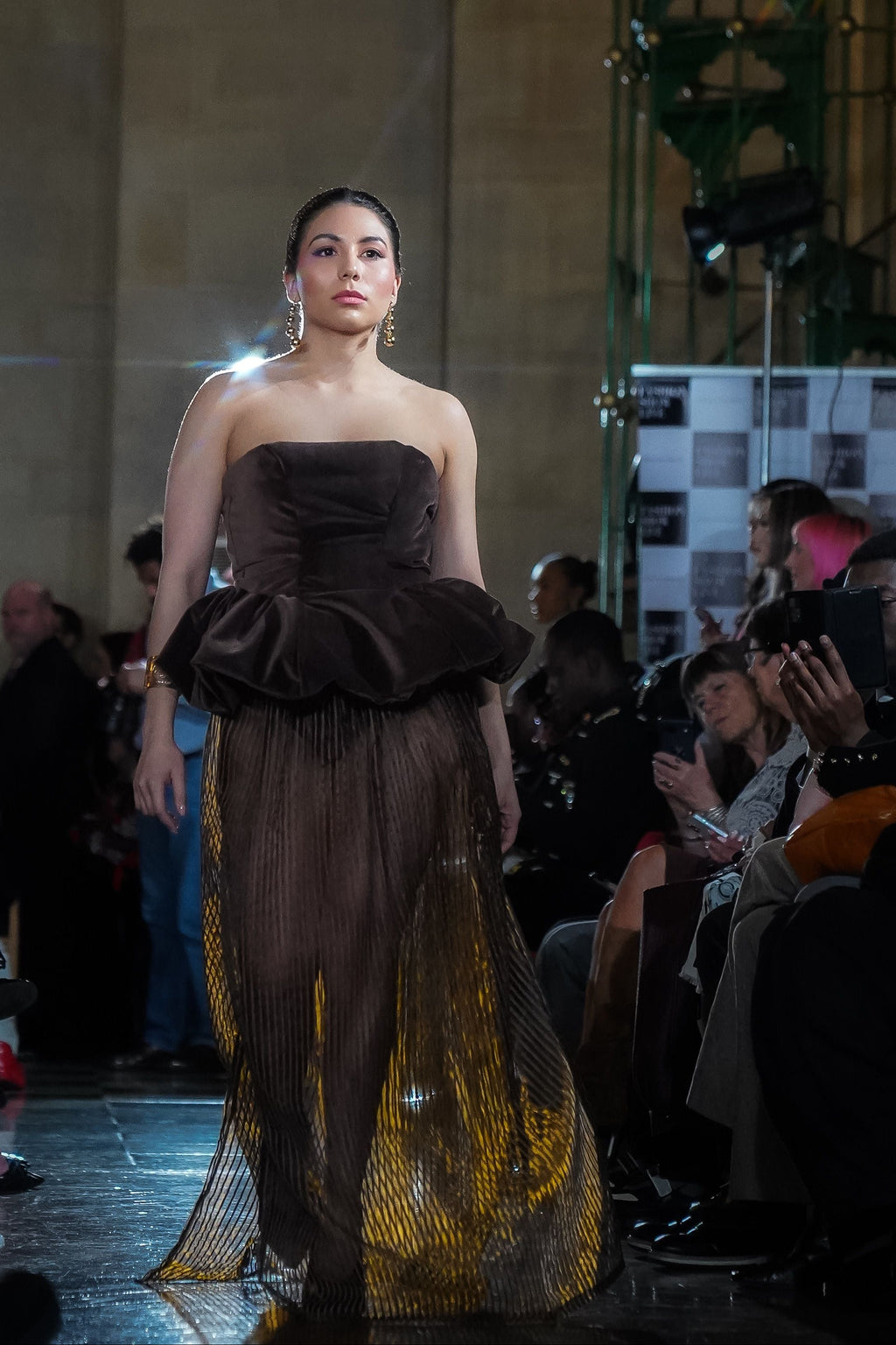 Brown Crafted Tube Top